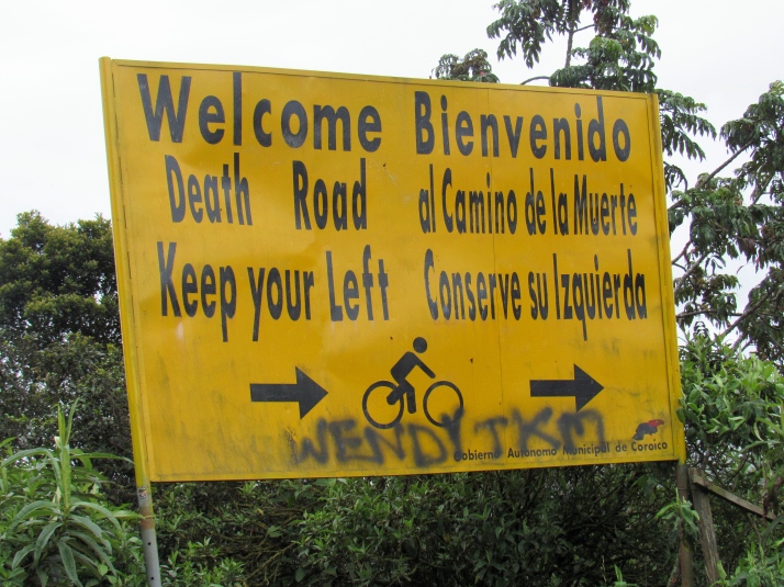 Death Road sign