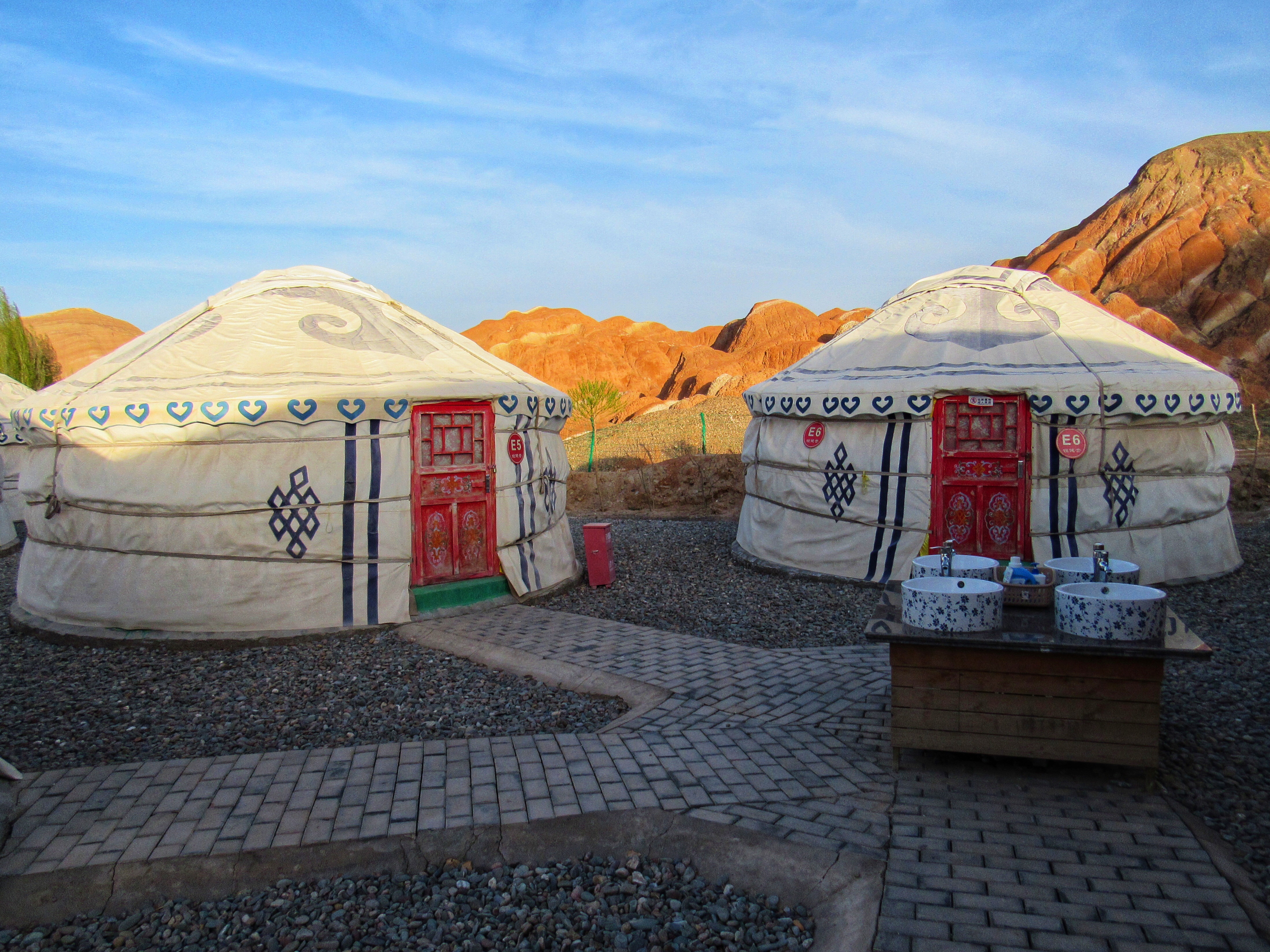 Kaoshan Tent near Zhangye